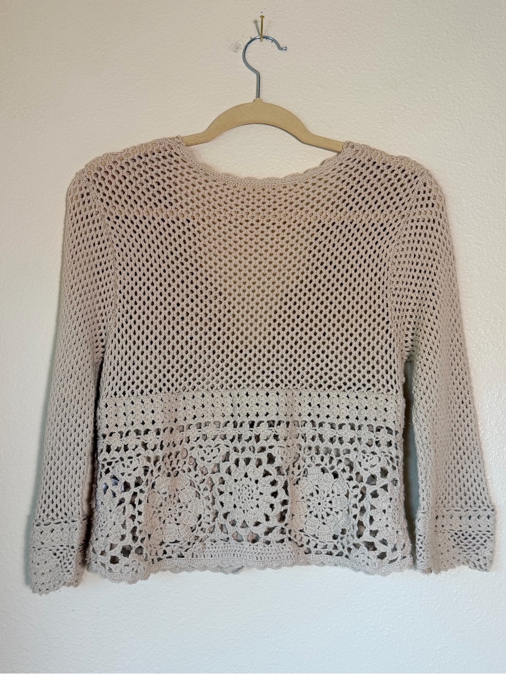 Open-Knit Crochet Cardigan Sweater,
Size Medium - Picture 9 of 9